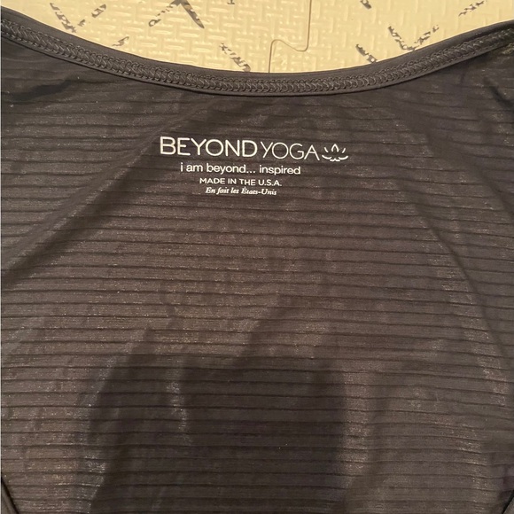 Beyond Yoga, Black Crossed My Mind Tank Activewear‎ Top Small - Picture 4 of 9